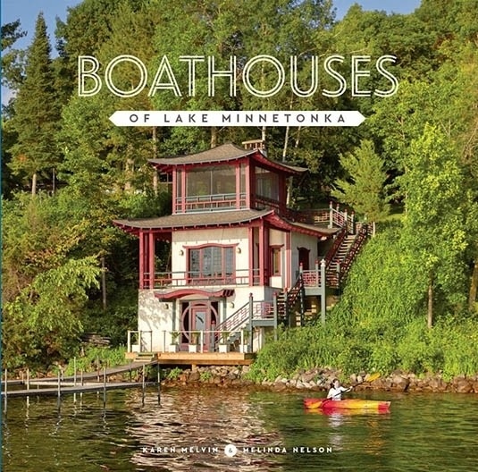 Product Description: Boathouses of Lake Minnetonka is a beautiful 246-page coffee-table book by award-winning author and photographer Karen Melvin and by writer Melinda Nelson. If you've ever sailed, boated, or paddled past a vintage boathouse on Lake Minnetonka and wished its rustic wooden walls could talk, you'll love this beautifully illustrated and meticulously researched volume about Minnesota's famed lake. Never before has a book so carefully documented the interior views and history of Lake Minnetonka's boathouses, and with over 400 stunning pictures, you will feel like you are ''up north at the lake''. Boathouses of Lake Minnetonka gives the reader an insider's view into the most enchanting boathouses of Lake Minnetonka, including today's appearance and vintage photos of nearly three-dozen boathouses. Experience the fascinating stories of the history of the families and current owners, who consider themselves caretakers of these alluring lakeside retreats.</br> Boathouses of Lake Minnetonka