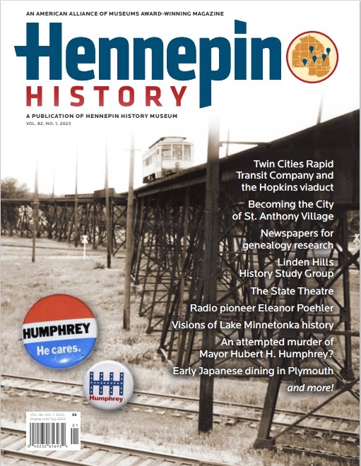Product Description: Hennepin History, 2023, Vol. 82 No. 1