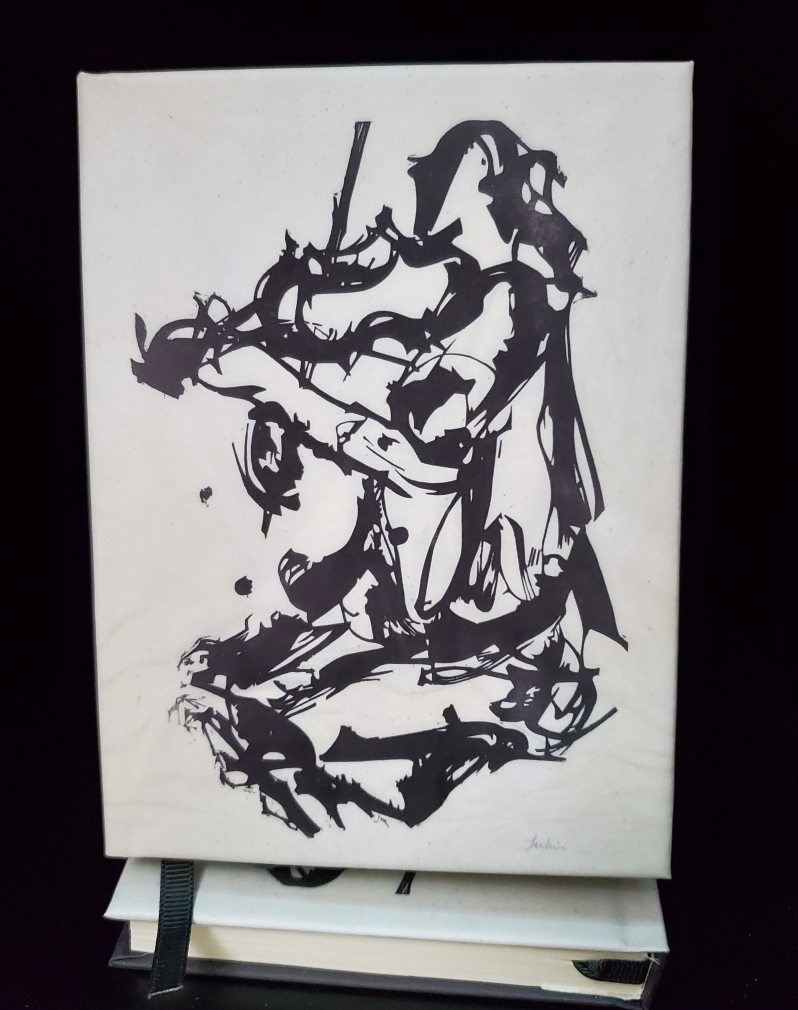 Product Description: Hardcover Journal</br></br>4.25" x 6"</br></br>Lined paper</br></br>The Violinist, c. 1960, by Eugene Larkin</br> Journal: The Violinist, c. 1960