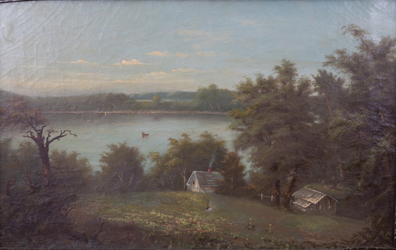 Product Description: Postcard with Lake Harriet on the front. Artwork information on the back.</br></br>The original work is in Hennepin History Museum's art collection.</br></br>Dimensions: 6" x 4"</br> Postcard - Lake Harriet, 1870s